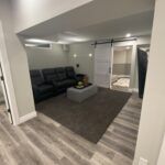A basement renovated by Titan General as part of a whole home renovation